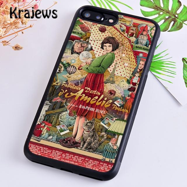 Krajews Amelie Movie Poster Soft Phone Case Cover For IPhone 18 17 Air 16 15 14 plus 11 12 13 pro max Plus coque Fundas