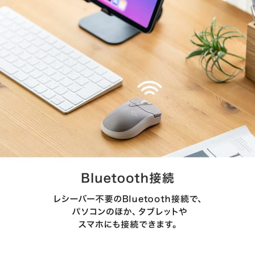 Sanwa Direct Bluetooth Mouse, Quiet, Small, Multi-pairing, iOS Compatible, DPI Switching, Blue LED, Navy 400-MABTIP3NV