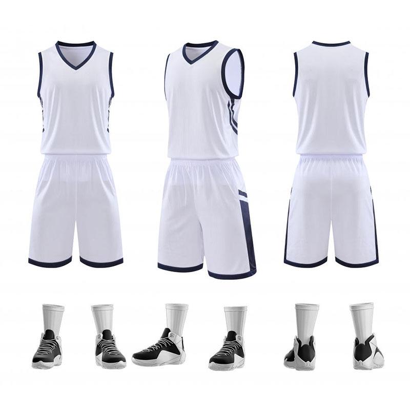 Unisex Basketball Uniform Set: Jerseys for Students, Team Vests, Youth Sports Training Kits with Custom Printing