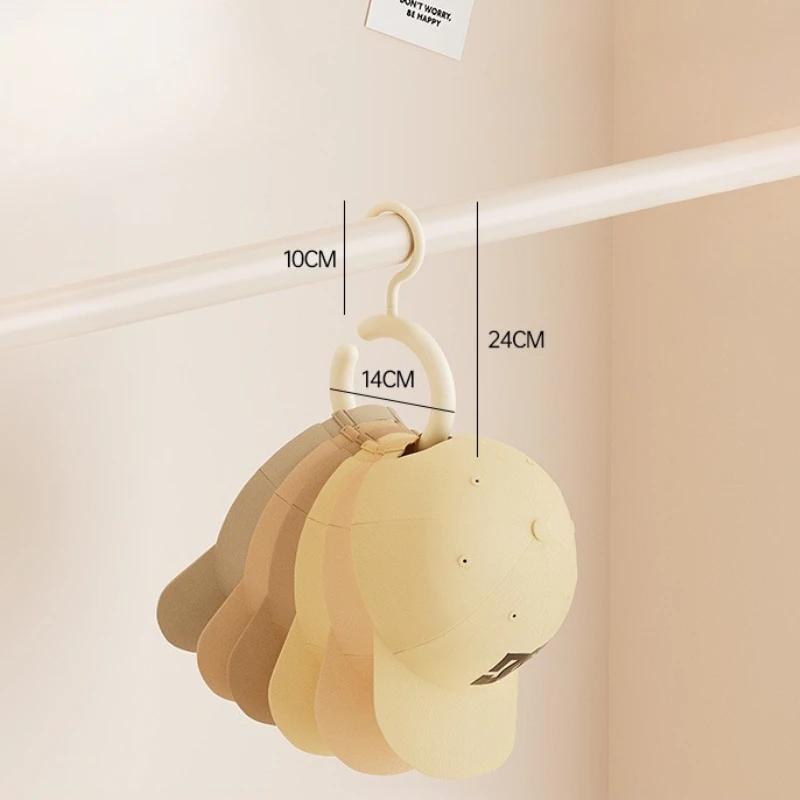 Dopamine Hook Multifunctional Rotating Non Perforated Scarf Hat Bag Hanger Circular Silk Scarf Display Stand