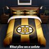 Set Biancheria da Letto Design Boston Bruins 1 Copripiumino + 2 Federe Morbido Traspirante Biancheria da Letto per la Casa