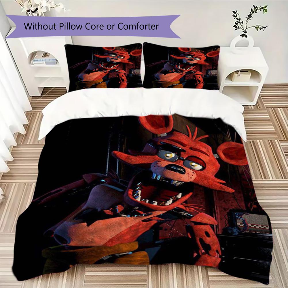 Nightmare Fox Pattern Bedding,Quilt Set Quilt Cover Pillowcase Home Birthday Gift (1*duvet Cover+2*pillowcase,without core)ZSJT0917317
