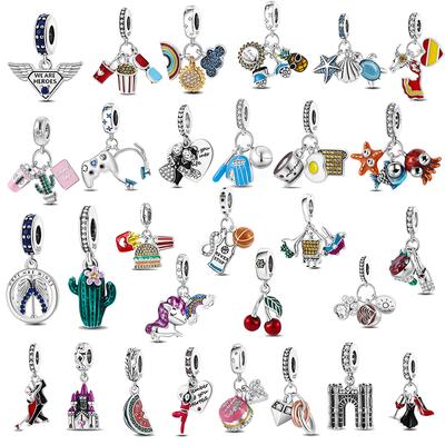 925 Sterling Silver Charm Fit 925 Oryginalna bransoletka Mujer Charms Szybkie koraliki Charm