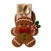 Christmas Cutlery Holder Felt DIY Kit, Holiday Flatware Pouch Craft Set, Handmade Utensil Sleeve for Dinner Table, Xmas Party