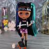 ICY DBS Blyth Doll Ball Joint Body Colorful Hair Black Skin Matte Face Nude Doll and Set Doll Dress Up Game Gift Fot Girl