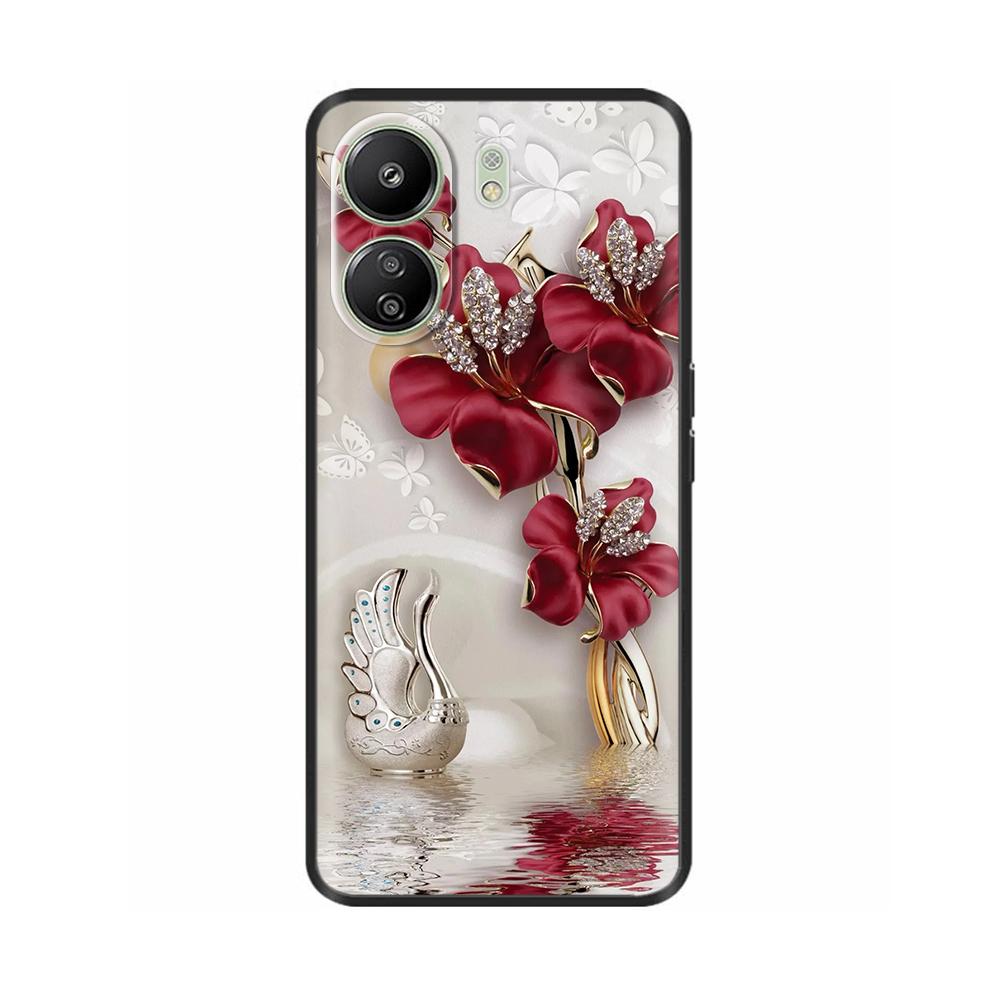 Case For Xiaomi Redmi 13C 4G Case Phone Cover Cool Sweet Soft Smooth Liquid Silicone Back Cover For Redmi 13 C Redmi13C Fundas