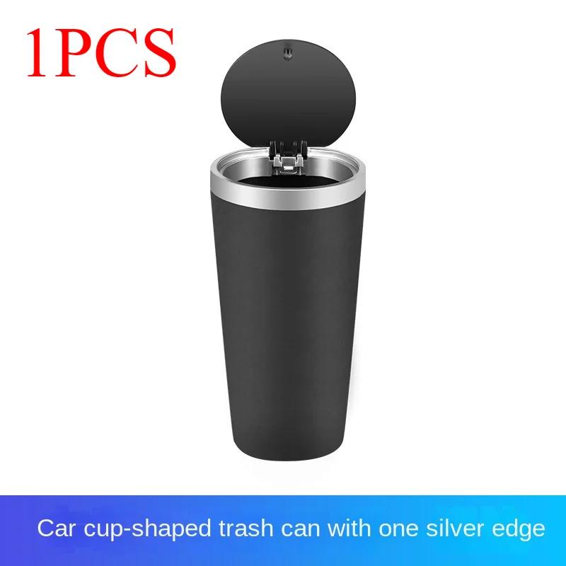 Car Cup Holder Trash Can Vehicle Garbage Bin Ashtray Dust Case Storage Box Pressing Type Trash Bin Auto Organizer Car Supplies