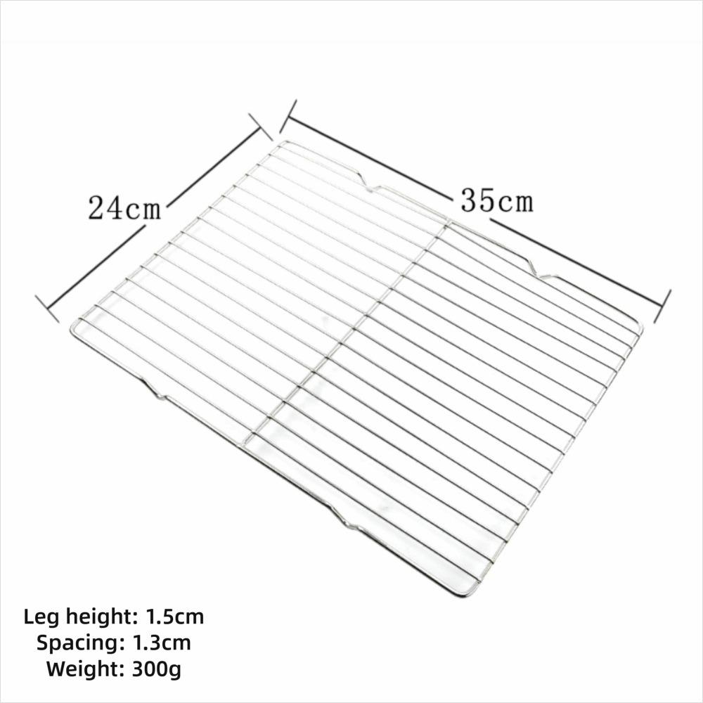 New Stainless Steel Cooling Rack Non-stick Silver Baking Tray Barbecue Cooking Mesh Shelf
