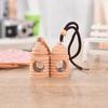 Beech Wood House-Shaped Car Perfume Bottle (5ml) - Interior Hanging Ornament Glass Pendant