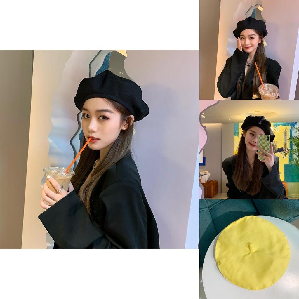 Retro Cotton Beret Hat For Women Classic British Style Fashion Fall Cap