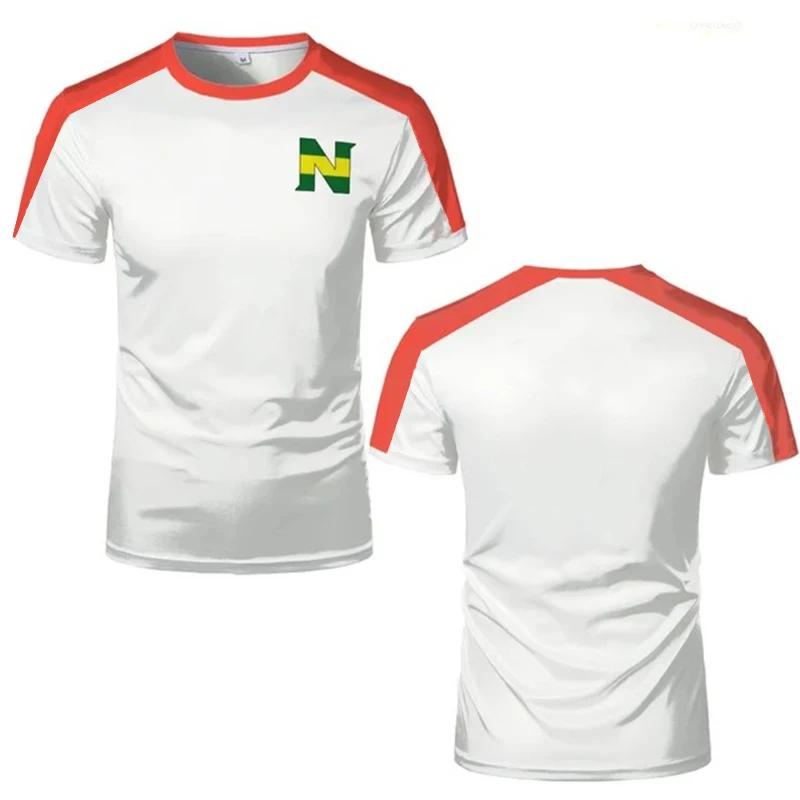 Camisetas Esportivas Para Homens Capitão Tsubasa Anime Jersey Cosplay Tops Personalizados Soltos Masculino e Feminino Roupa Esportiva de Secagem Rápida Camisetas Infantis