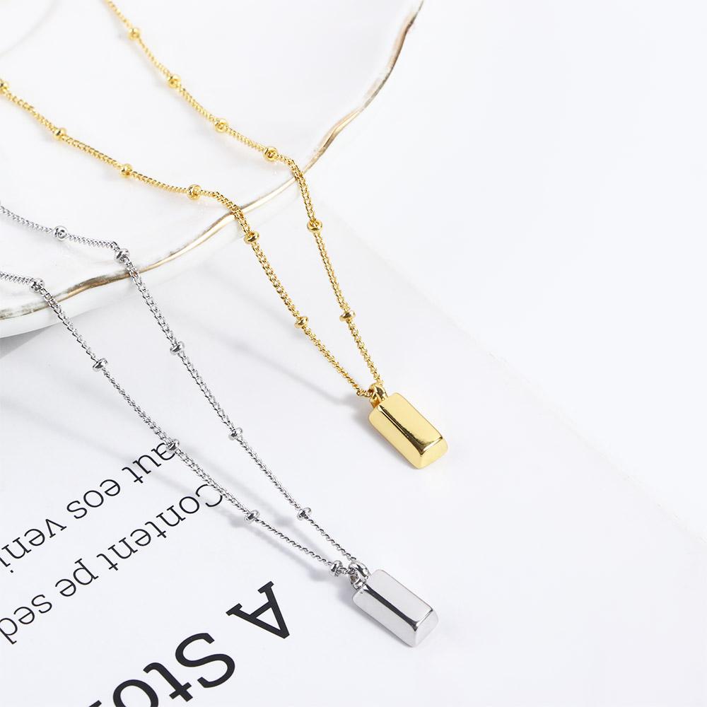 Ultra thin Sparkly Gift Female Jewelry Gold Bar Choker Korean Style Clavicle Chain Women Necklace