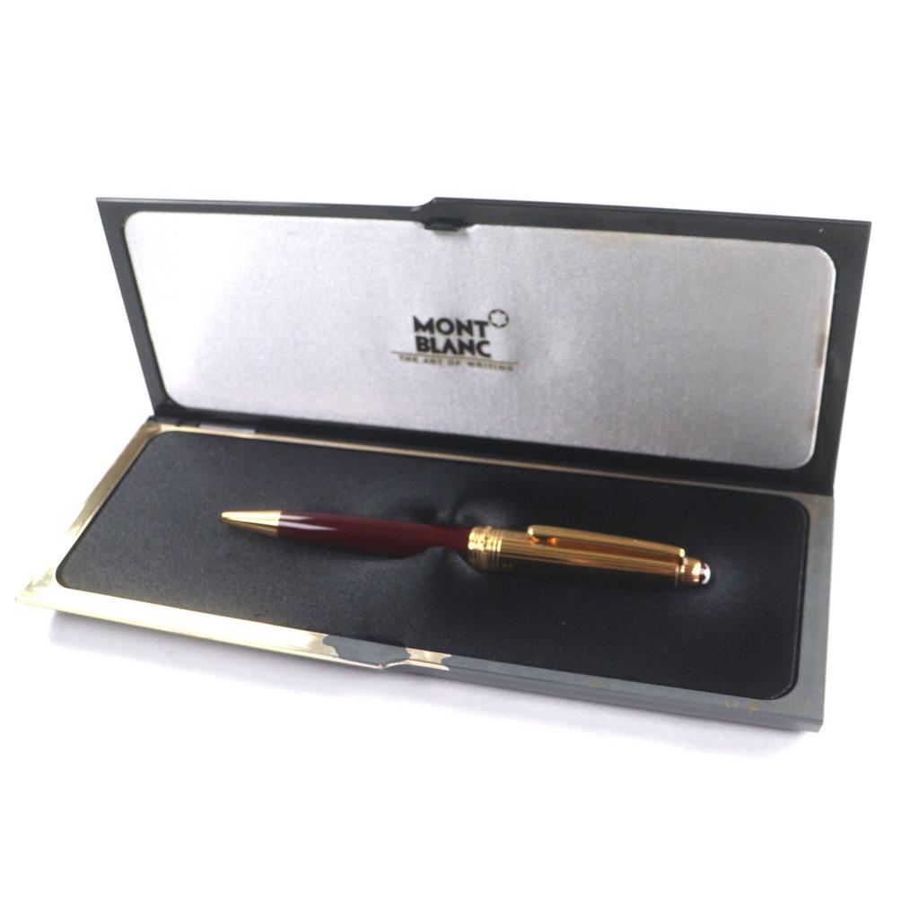 Great MONTBLANC Ballpoint pen Meisterstück Classic Solitaire Due Vermeil 925 Used