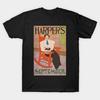 Men Black Print T-shirt Super Large TShirt Artist-posters-0229-harpers-for-september No-Cut Transfer Paper Print Cotton Tshirt
