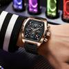 Relogio Masculino LIGE Mens Watches Luxury Waterproof Quartz Wristwatch Luminous Date Sports Silicone Chronograph Man Watches