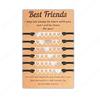 6Pieces Friend Friendship Bracelet Heart Distance Matching Bracelet for Women