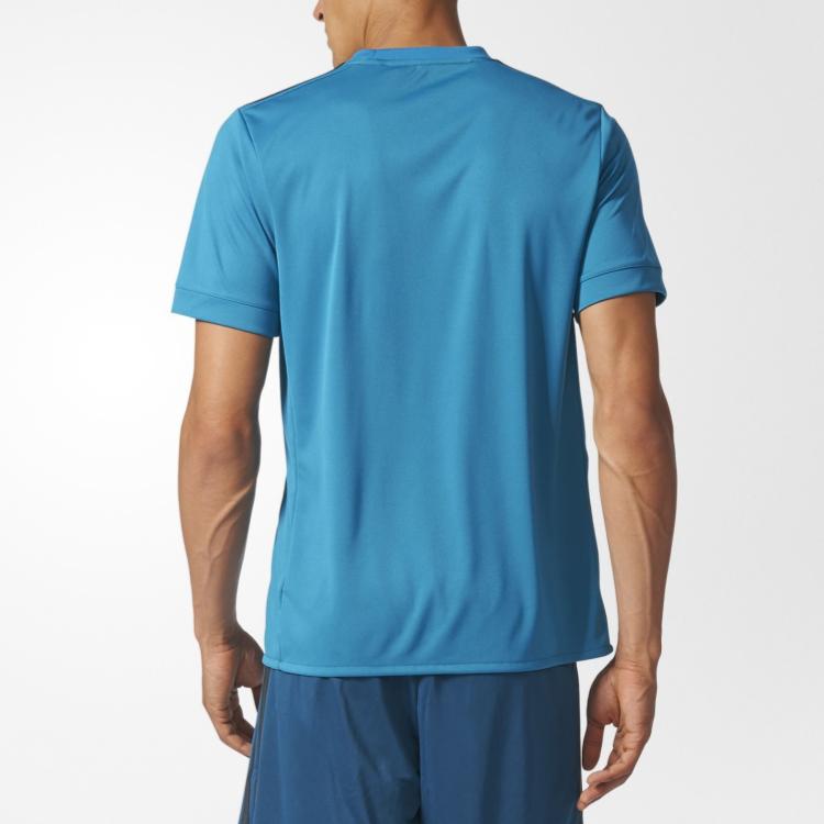 Adidas Real Madrid 2017-18 Round Neck Fashion Soft Sports Short Sleeve Football Shirt Men Tops BR3539