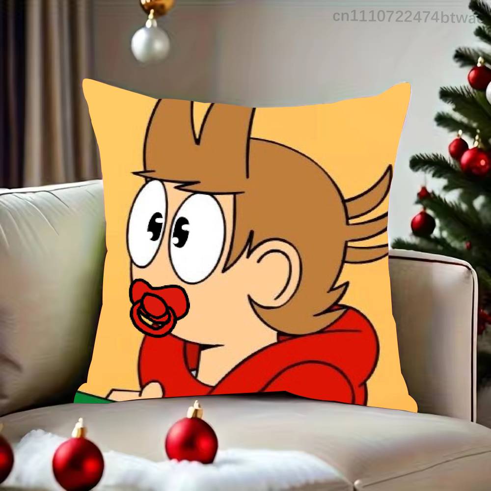 EEddsworld TTord Edd Pillow Case For Living Room Bedroom Hotel Pattern Printed Cushion Cover Decorations and Protector