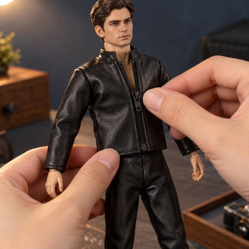 8 Colors PU Leather Jacket Pants Suits For 11.5 Inch Doll/for 1/6 Male Action Figure Dolls