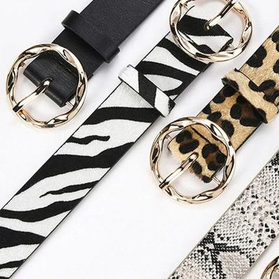 Leather Belts for Women with Gold Buckle for Jeans Pants Shorts Dresses