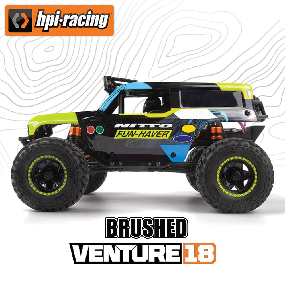 

HPI Racing Venture18 U4 Brushless & Brushed 4WD RC Crawler 1/18 Electric Remote Control Model Off-Road Adult Children s Toys