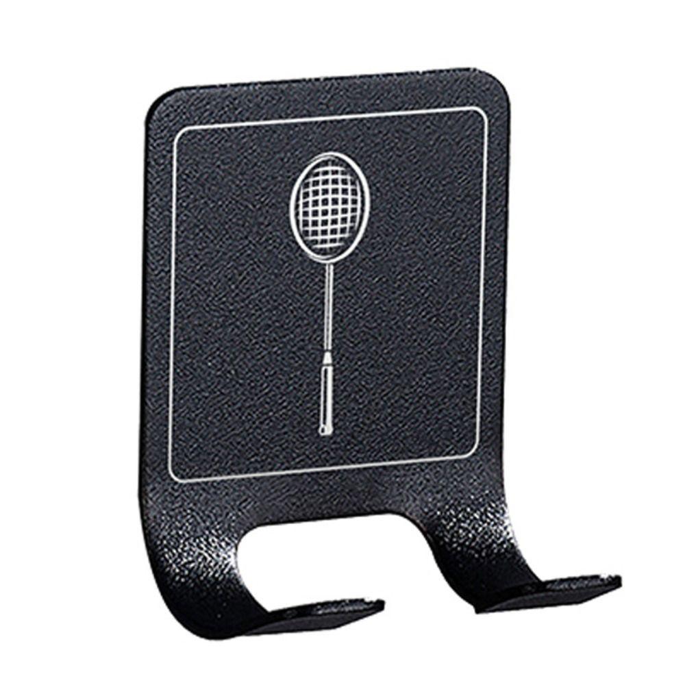 Wall Mounted Badminton Rackets Holder Self-adhesive Rackets Wall Hook New Tennis Racket Wall Rack