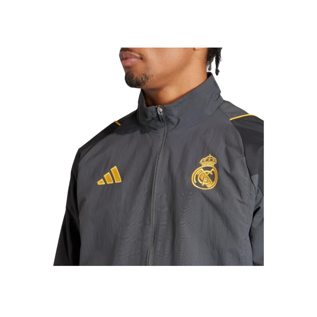 adidas Real Madrid 23/24 Sezon Slim Fit Fermuarlı Yaka Uzun Kollu Ceket Erkek Ceketleri IB0044