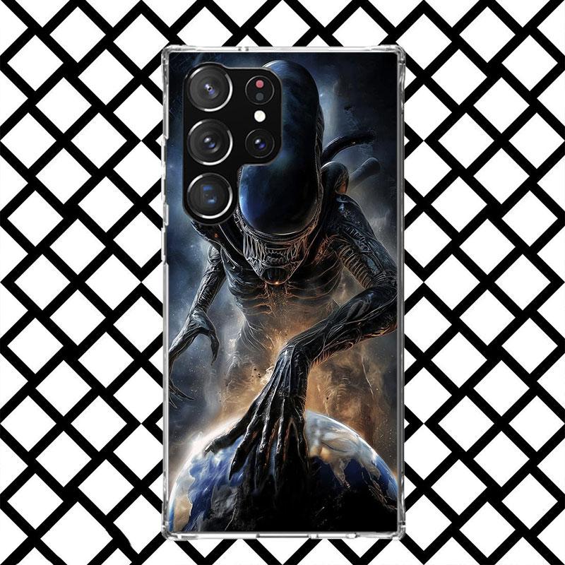 Cool A-Alien X-Xenomorph Phone Case for Samsung Galaxy S26 S25 Edge S24 S23 Ultra S22 Plus S21 FE S20 + Soft Cover Print Fundas