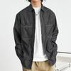 Spring and Autumn New Men's Retro Loose Denim Long Sleeve Shirt