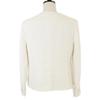 Chanel Inländisch regulär 23Edelstahl P74453V66060 Klarer COCO-Knopf Tweed kragenlose Jacke 36 weißGebraucht