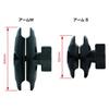 REC-MOUNTS Yupiteru ATLAS Bike Navigation System MCN46si MCN45si MCN43si Compatible B21 Bike Mount Set [REC-B21-BBSET-ZU] (Handle Clamp Diameter