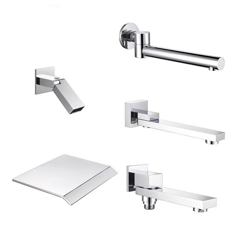TLXT Concealed Square Foldable Shower Bottom Faucet