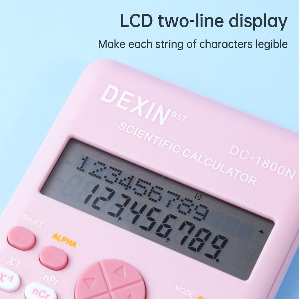 Scientific Calculators Pink Math Calculator With 240 Multi-functional Calculator 2 Lines Lcd Display Ideal For Teachers