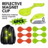 Magnetic Reflector Clips For Kids Backpacks Night Reflective Safety Accessory Easy Clip On Student School Bags