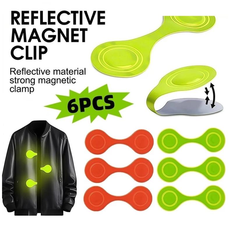 Magnetic Reflector Clips For Kids Backpacks Night Reflective Safety Accessory Easy Clip On Student School Bags