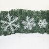 3Pcs 8/11/15/18/23cm Christmas Tree Snowflake Ornament Party Window Xmas Decor
