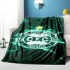 Cori-tiba Football Club Crest Printed Throws Blanket Soft Flannel Blankets for Couch Bed Gifts for Men Women Picnic blanket Christmas gifts