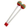 2 Pcs Kids Drumsticks Bright Color Pleasant Sound Plastic Hand Percussion Drum Stick for Music Education Entertainment