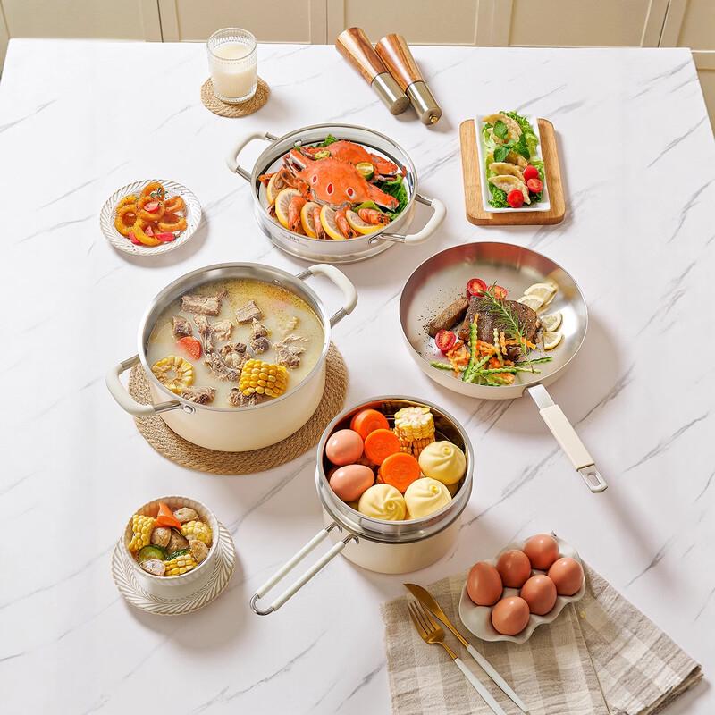 Hanyou 304 Stainless Steel Ceramic Coated Soup Pot
