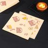 100Pcs Sandwich Wrappers Food Wax Paper Hamburger Fries Bread Baking Oil Paper Wrapping Baking Accessories