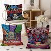 Amine C-Creepshow Personalized Pillow Dust Cover Bedroom Kids Party Decoration Pillowcase Birthday Children Gift