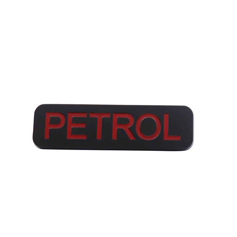 

3D Premium Petrol Oil for Universal Vehicle Fuel Marking car Engine Hood Fender Tail Rear Decal Emblem Badge Sticker chi-black-red