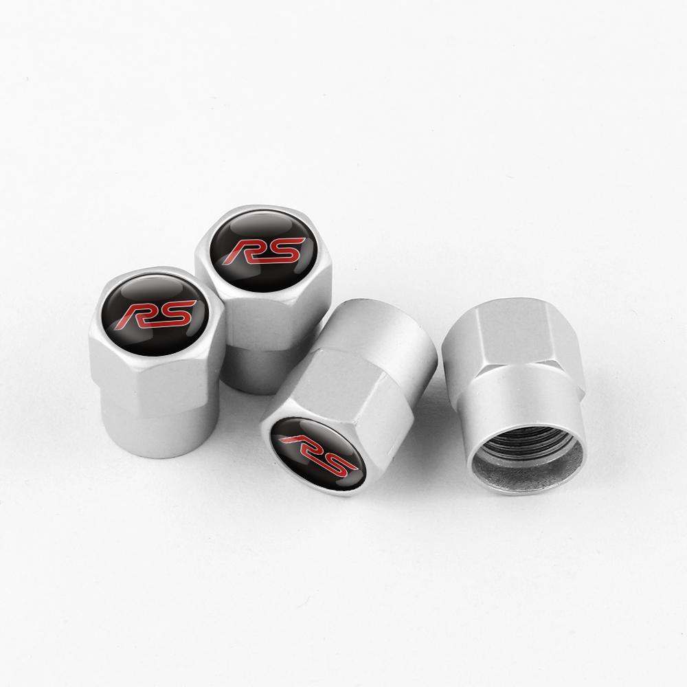 4Pcs Car Wheel Tire Valve Cap Tyre Rim Stem Cover Truck For Ford Focus ST Ranger Mondeo Kuga Ecosport Fiesta Shelby MK2 Fusion