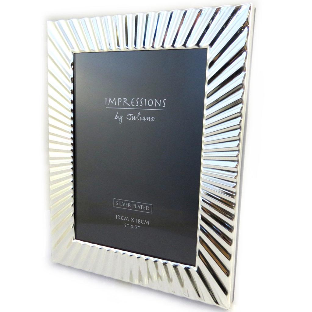 Les Trésors De Lily [M3182] - Marco de fotos plateado con diseño (13 x 18 cm)