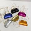 Trendige Urbane Minimalistische Damen Tasche Mit Krokodilmuster Und Kettenriemen Für Den Täglichen Gebrauch