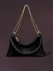 Borsa Sottobraccio da Donna in Raso con Catena - Elegante Pochette da Festa e Cena