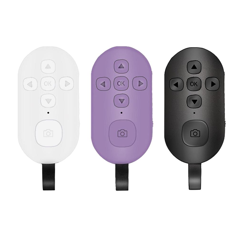 Rechargeable Phone Camera Shutter Remote Control Photos and Selfies Music Page Flip with Lanyard Media Multifunction Page Turner