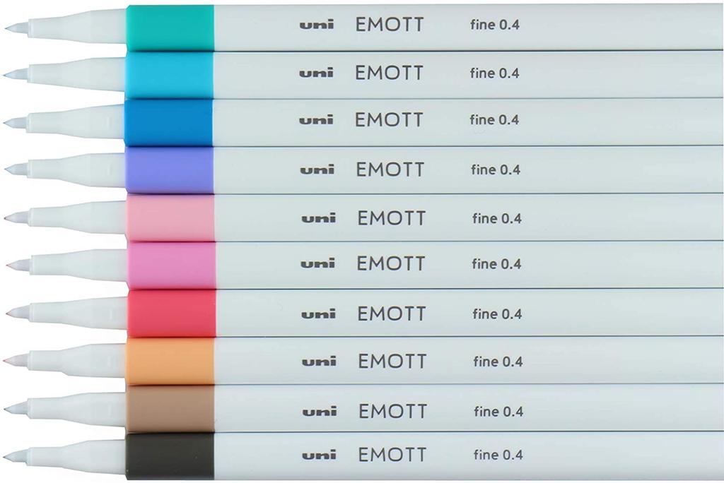 Mitsubishi Pencil EMOTT 10 Wasserbasierter Stift, Farben, Nein. 2, PEMSY10C.NO2