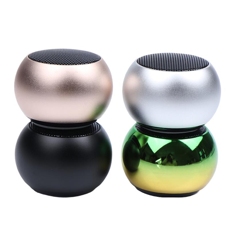 M3 High Quality Bass Mini Led Plating Loud Outdoor Sports Portable Round Small Wireless Speaker For Mobile Phone