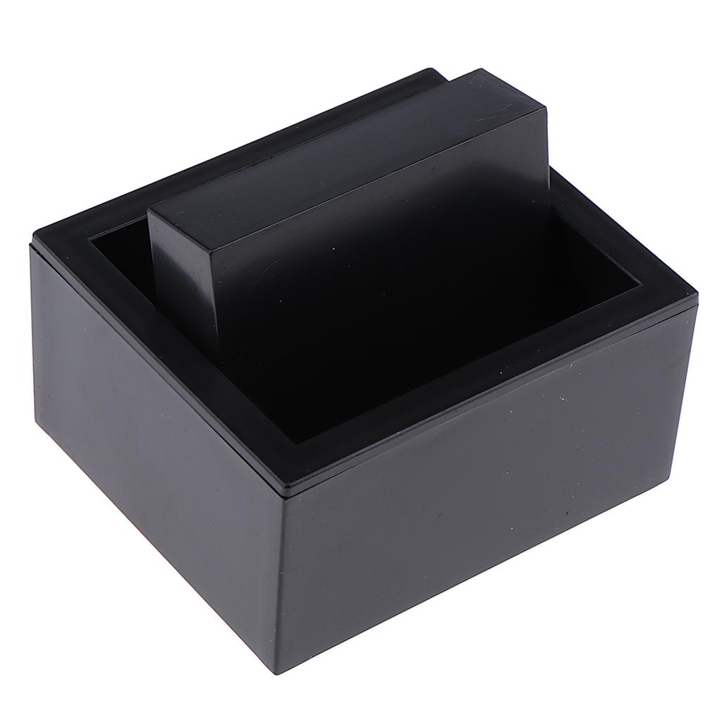 Black Plastic Swivel Cuff Links Box Cufflinks Holder Storage Case Display